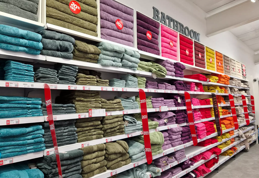 Dunelm bathroom section